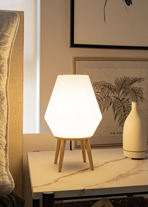 Minimalist Table Lamp - 3D Printed from Plant Based Plastic