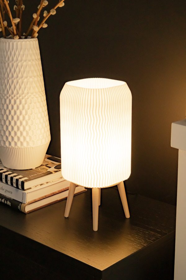 Modern Table Lamp - 3D Printed from Plant Based Plastic