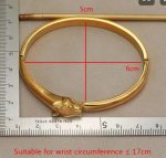 18k Gold Plated Snake Bangle | Tarnish-Free Stainless Steel |