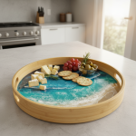 Ocean Inspired Resin Tray – Serving Tray - Sharm El Sheikh- Made to order