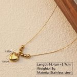 NEW 18k Gold Plated Heart Pendant Necklace | Tarnish-Free Stainless Steel |