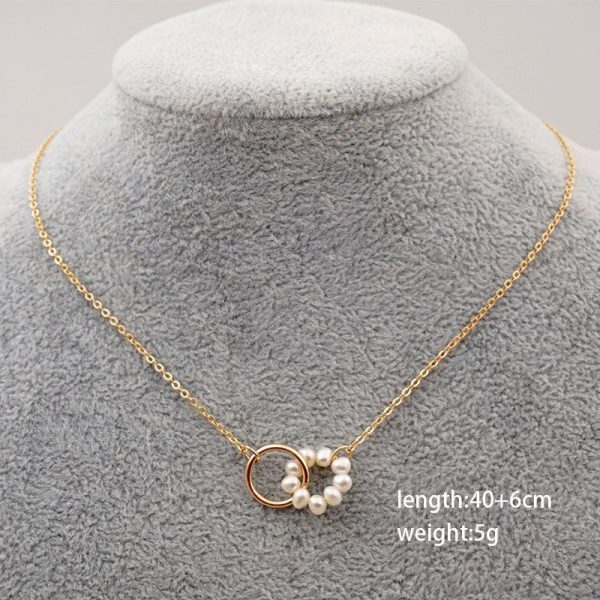 18k Gold Plated Freshwater Pearl Necklace | Tarnish-Free Stainless Steel |