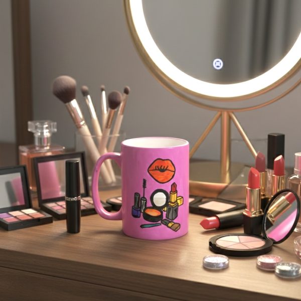 Handpainted Makeup Mug