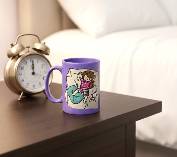 Handpainted Sleepy Head Mug
