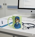 Handpainted Coffee Mug for Frontline Hero