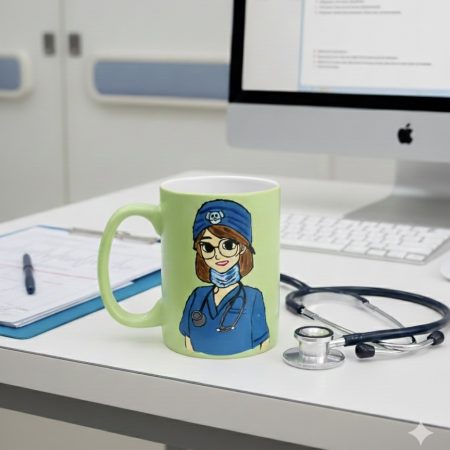 Handpainted Coffee Mug for Frontline Hero