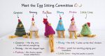 Hand Knitted Chicken Egg Warmers - Cute Easter Egg Cosies