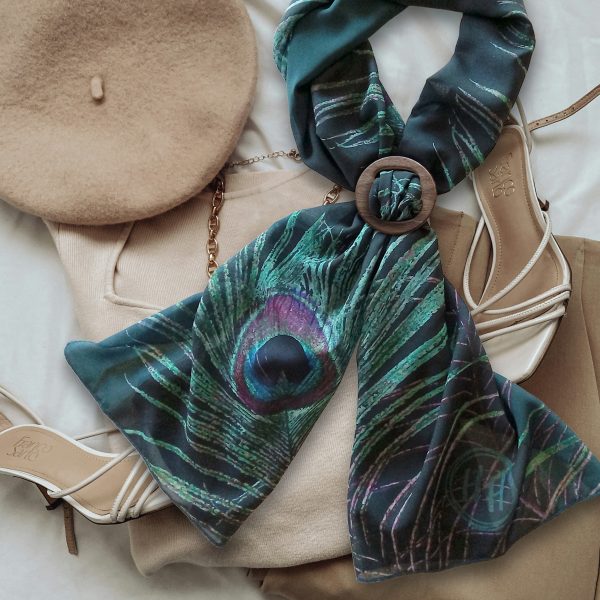 Peacock Feather ECO SCARF