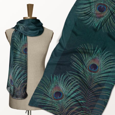 Peacock Feather ECO SCARF