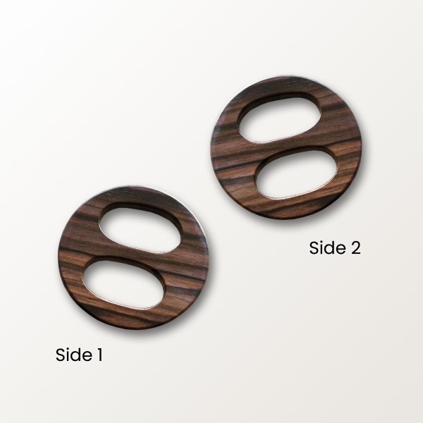 Tiger Ebony Wood Scarf Ring