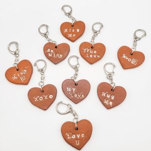 Love Spell - Scented Red Clay Heart Keychain