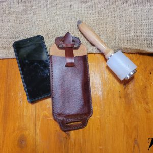 Handmade leather Phone case for a strap