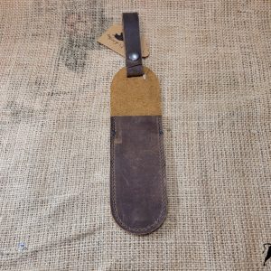 Leather Carpenter Pencil holder belt dark brown