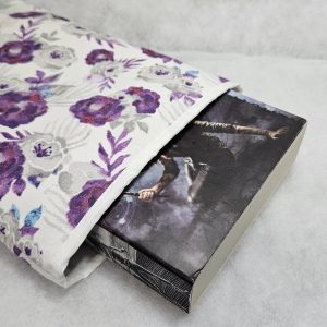 Purple Flowers Book Sleeve for book lovers
