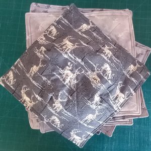 Masculine Deer Dinner Plate Cozies