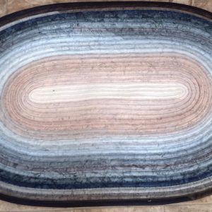 Hand Crafted Jelly Roll Rug Neutral Colors