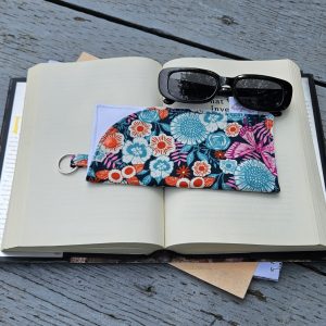 "Night Time Gardens" Sunglasses and Eyeglasses Fabric Case with keychain loop