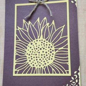 Blank Sunflower Card