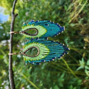 Boho Forest Fringe Beaded Earrings
