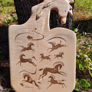The Way of the Horse wooden cutting board/charcuterie board