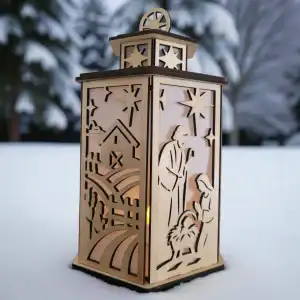 HAdemade Wooden Christmas Lantern