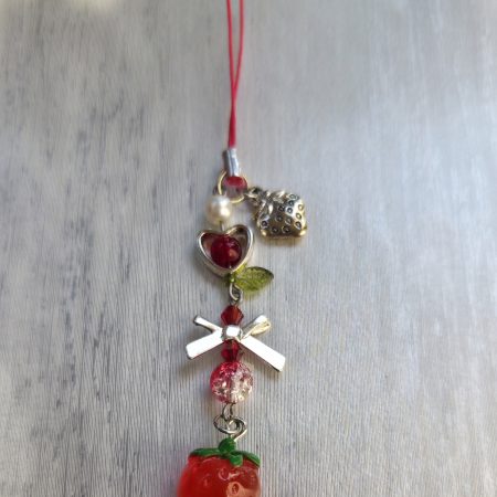 Strawberry Garden Phone Charm