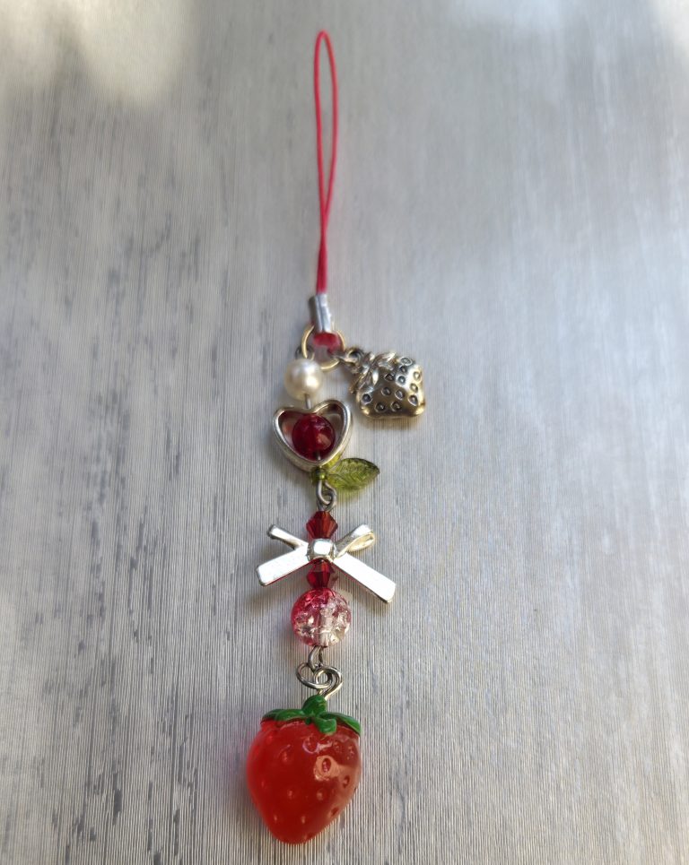 Strawberry Garden Phone Charm