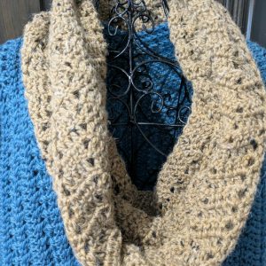 Chevron Neck Warmer Infinity Scarf in Alpaca blend