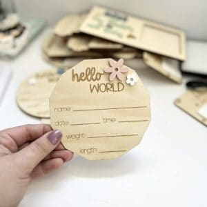 Hello World Birth Announcement - Personalized