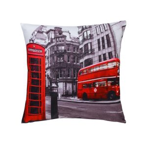 Telephone Booth & Double Decker Bus Pillow