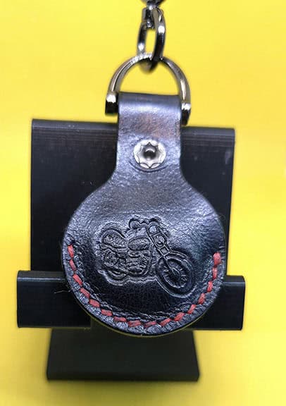 Apple-AirTag-Black-with-Debossed-Motorcycle-and-Red-Stitching-AT1B