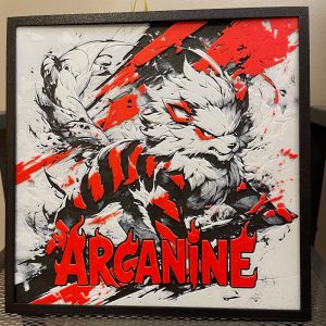 Fiery Arcanine HueForge Fan Art