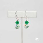 Marbled Green Drop Earrings