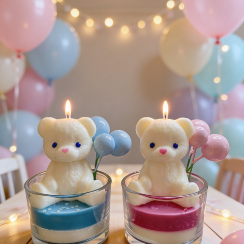 Baby First Birthday Balloons Candle
