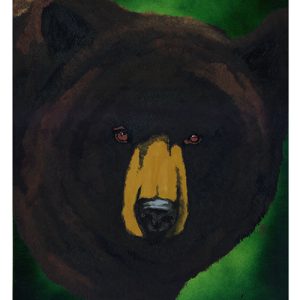 Brown Bear, Hand Painted Original Wall Art