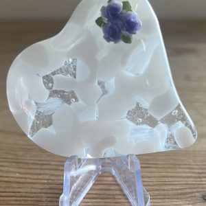 Medium glass pocket heart (swish)
