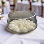 Wedding Party Table, Decorative White Flowers Centerpiece Candle