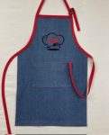 Chambray BBQ Apron - Junior Size -Personalizable