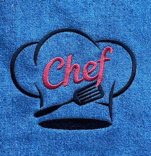 Chambray BBQ Apron - Junior Size -Personalizable