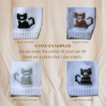 Kittens Baby Sweater, Handmade Knitted Baby Sweater, Personalized Baby Sweater