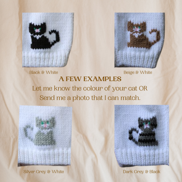 Kittens Baby Sweater, Handmade Knitted Baby Sweater, Personalized Baby Sweater