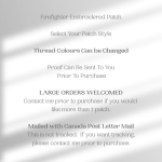 Personalized Embroidered Firefighter Maltese Cross Patch, Embroidered Patches