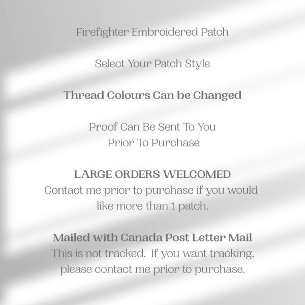 Personalized Embroidered Firefighter Maltese Cross Patch, Embroidered Patches