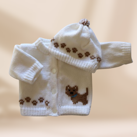 Yorkie Dog Baby Sweater, Handmade Knitted Baby Sweater, Personalized Baby Sweater