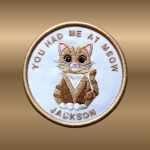 Personalized Cat Embroidered Patch, Embroidered Patches
