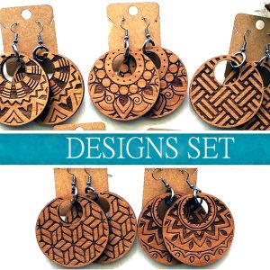 Boho Earring Set of 5 Pair Design Set - EXCLUSIVE DESIGN - 5 Pair Set for just 25*