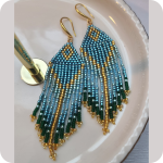 Seed Bead Fringe Earring
