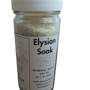 Elysian Soak: Mineral Bath Salts with with Spearmint, Peppermint, and Eucalyptus