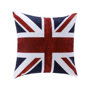 Union Jack Pillow BURGUNDY