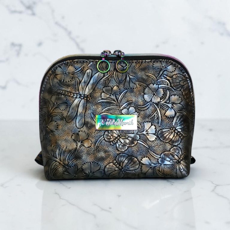 Caterpillar Faux Leather, waterproof lining, rainbow hardware
